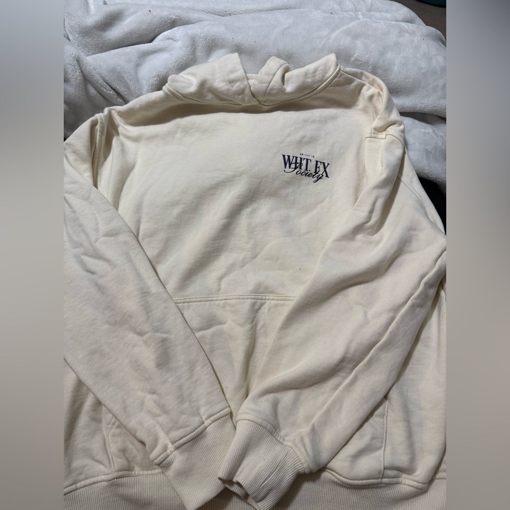 White fox hoodie